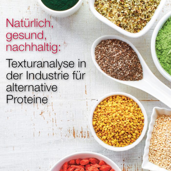 Whitepaper von Stable Micro System: Texturanalyse von alternativen Proteinen und veganen Produkten und Ersatzprodukten.