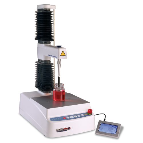 Texture Analyser TA.XTplusC von Stable Micro Systems mit Touchscreen-Interface, Universalprüfmaschine für Labortische